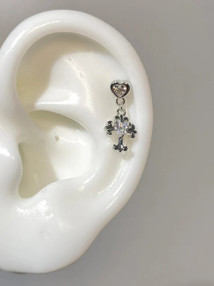 Divine Drop Helix Earrings