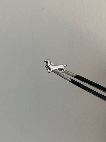 Dachshund Puppy Helix Earrings