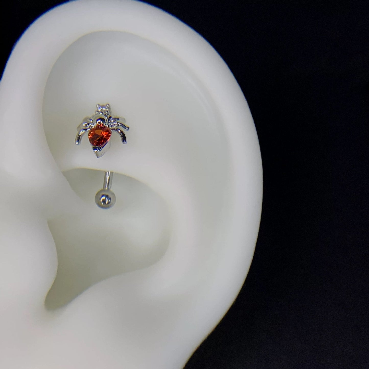 Ruby Web Rook / Daith Earrings