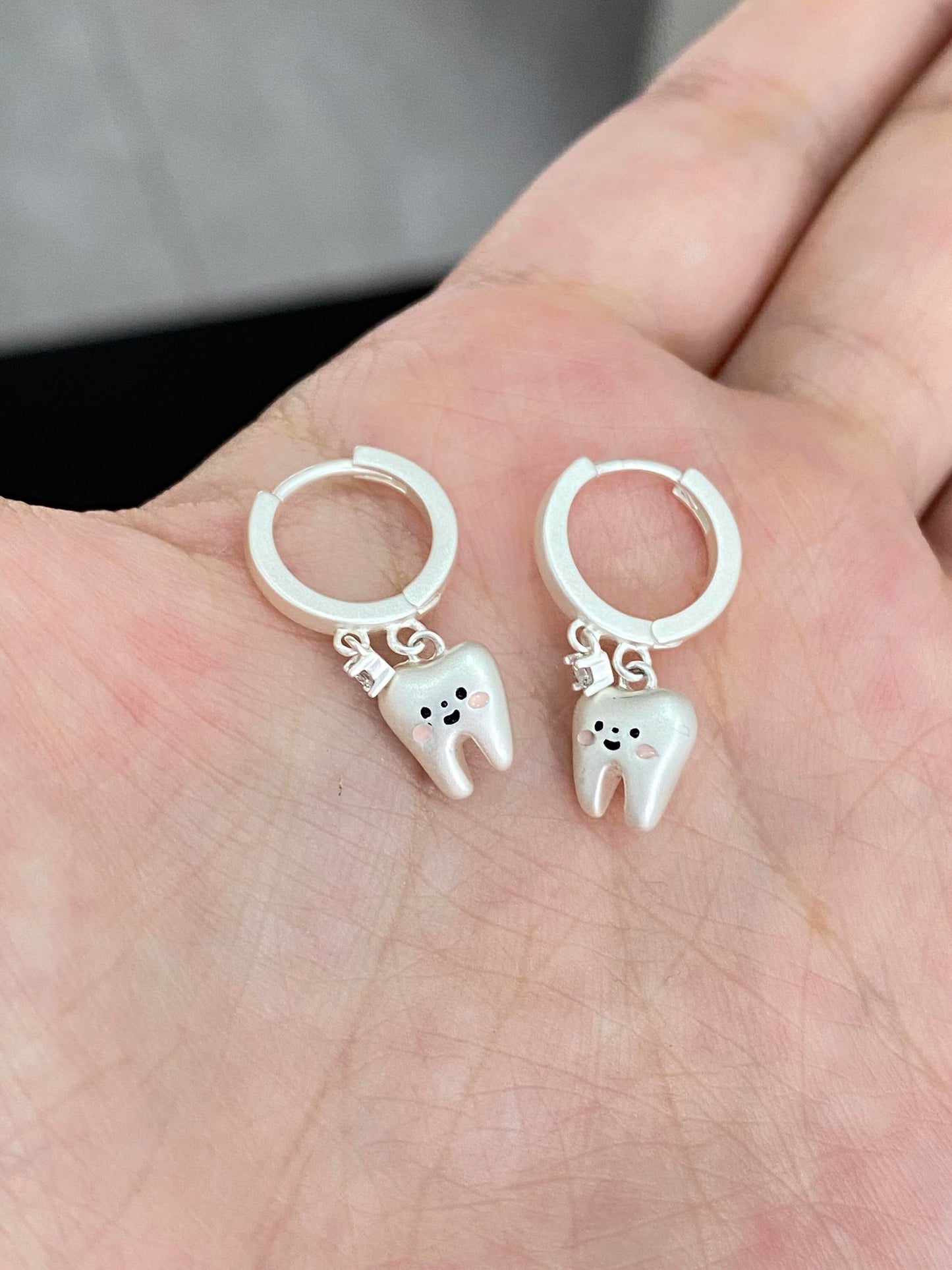 Tooth Smile Helix Earrings