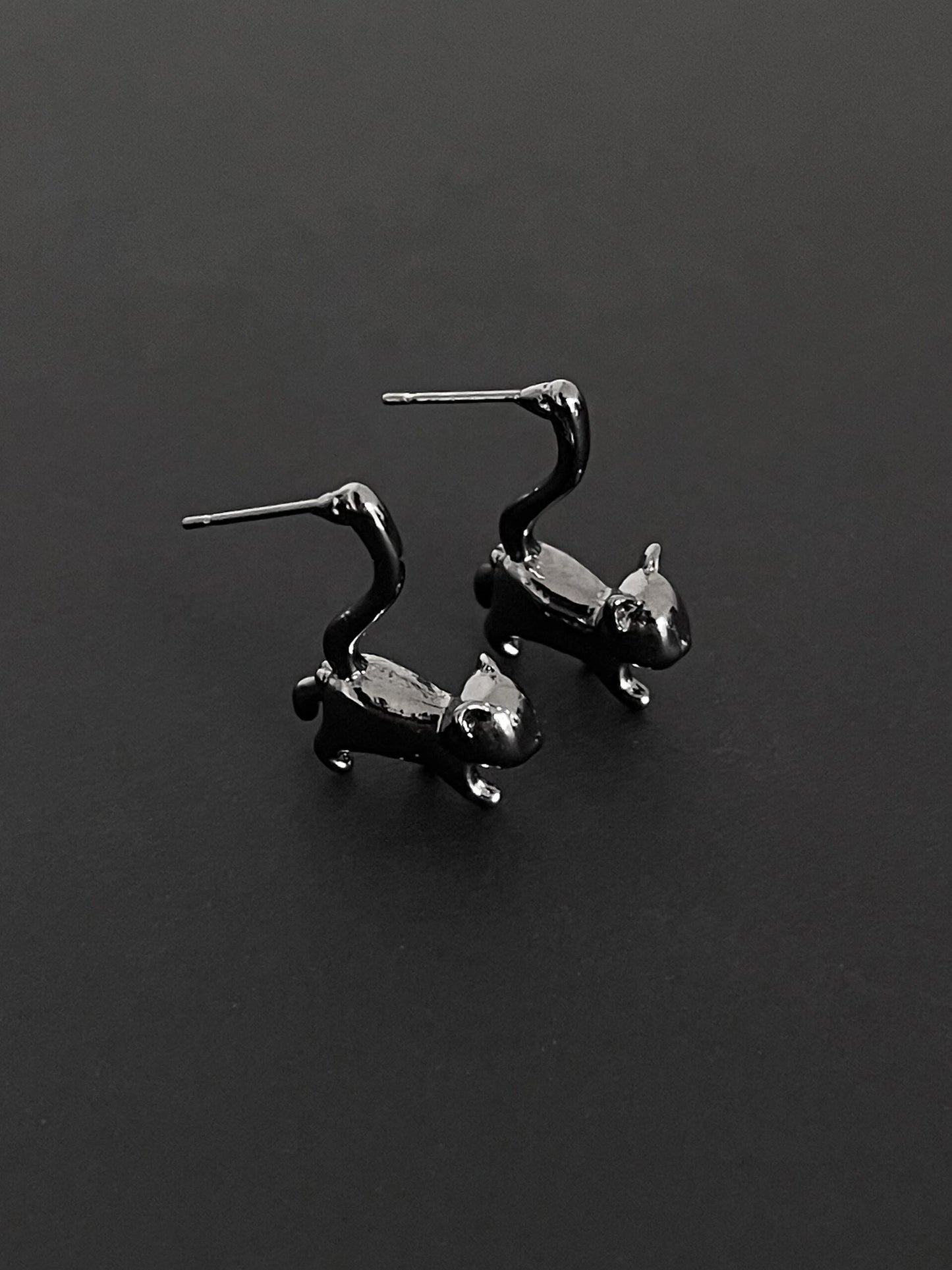 Hanging Kitten Earrings