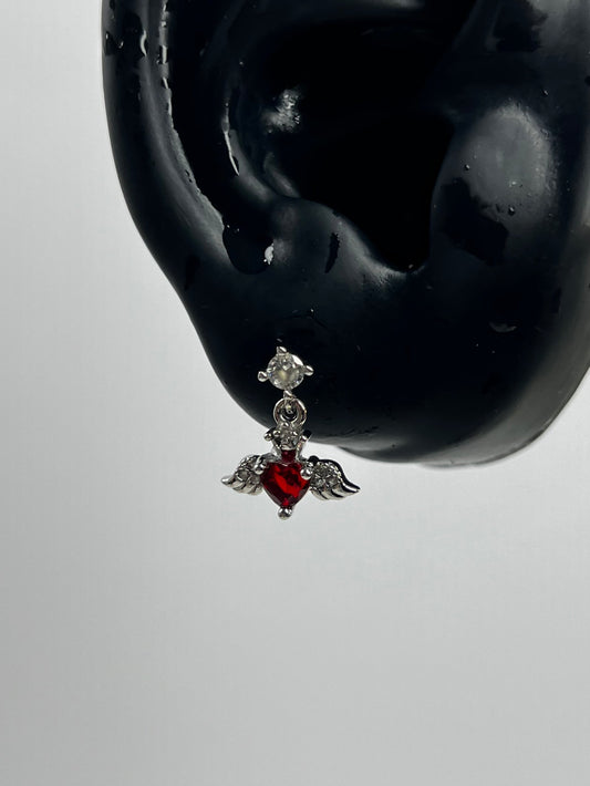 Crimson Wings Helix Earrings