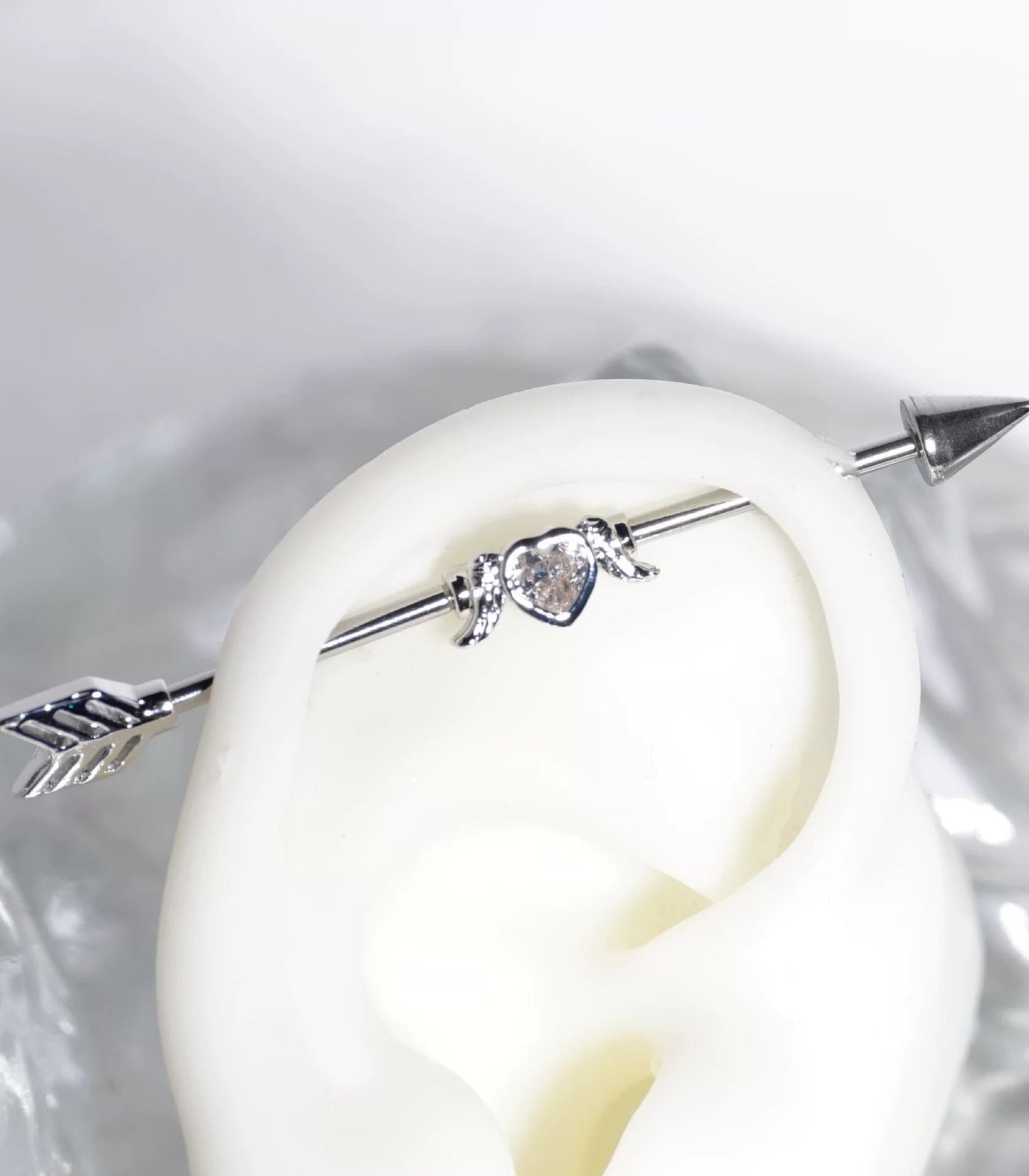 Love arrow Industrial Earring
