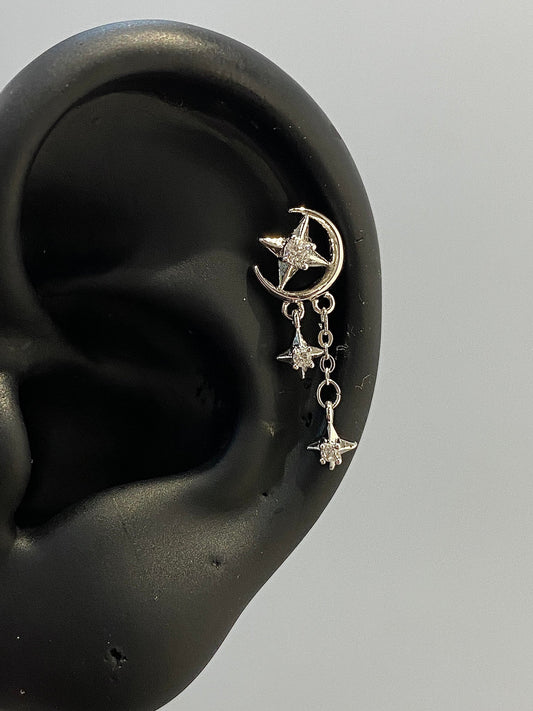 Moonstar Helix Earrings