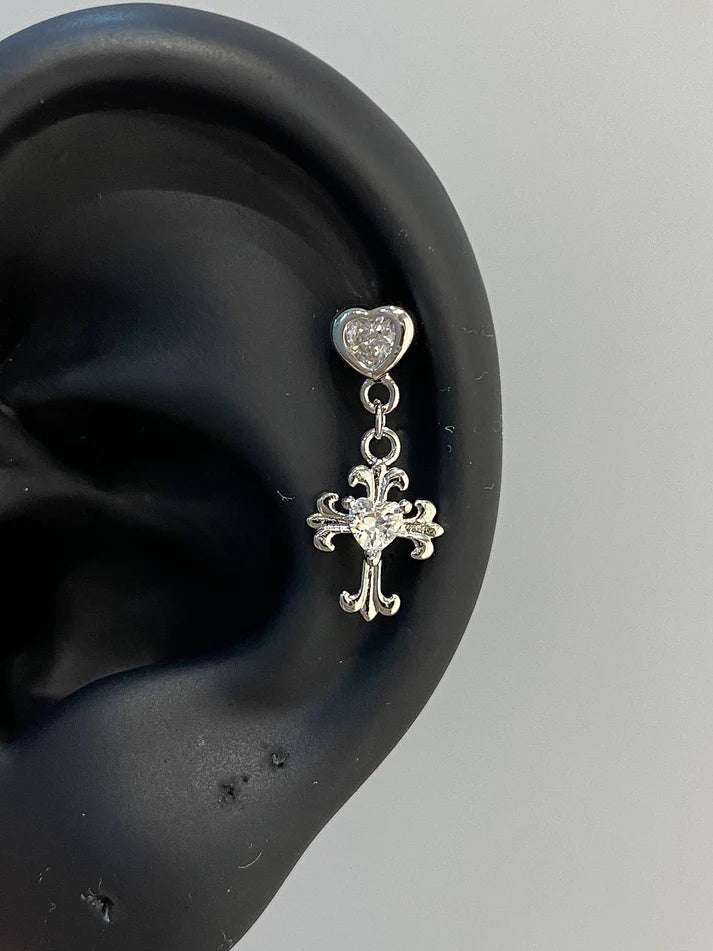 Divine Drop Helix Earrings