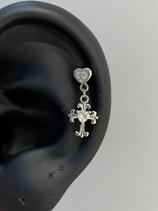 Divine Drop Helix Earrings