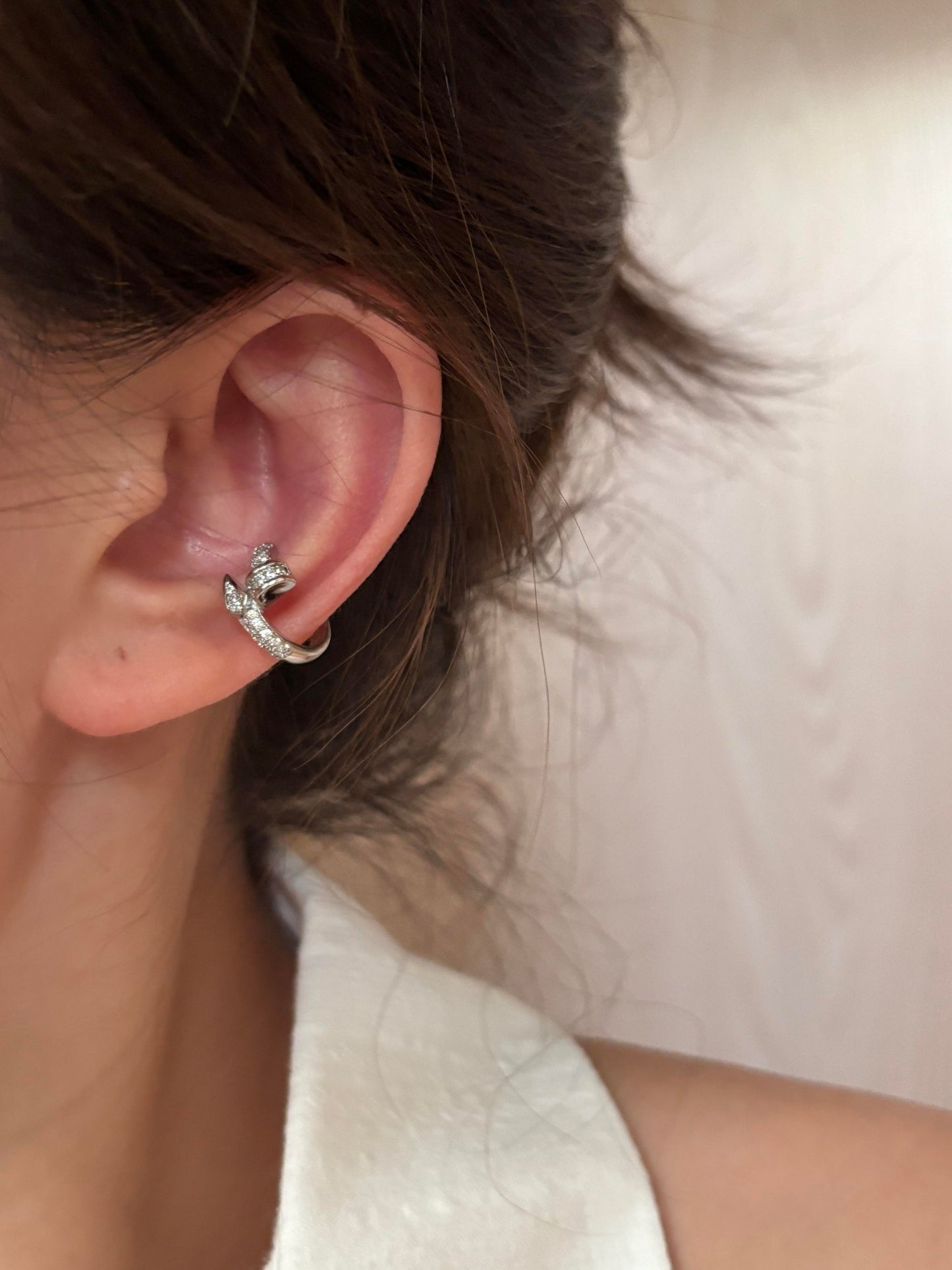 Twilight Clasp Cuff Conch Earrings