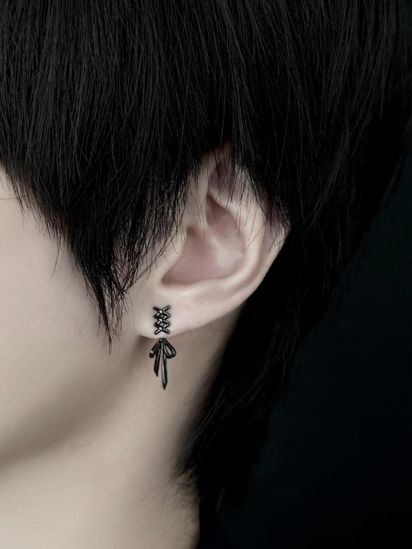 Lace Drop Helix Earrings