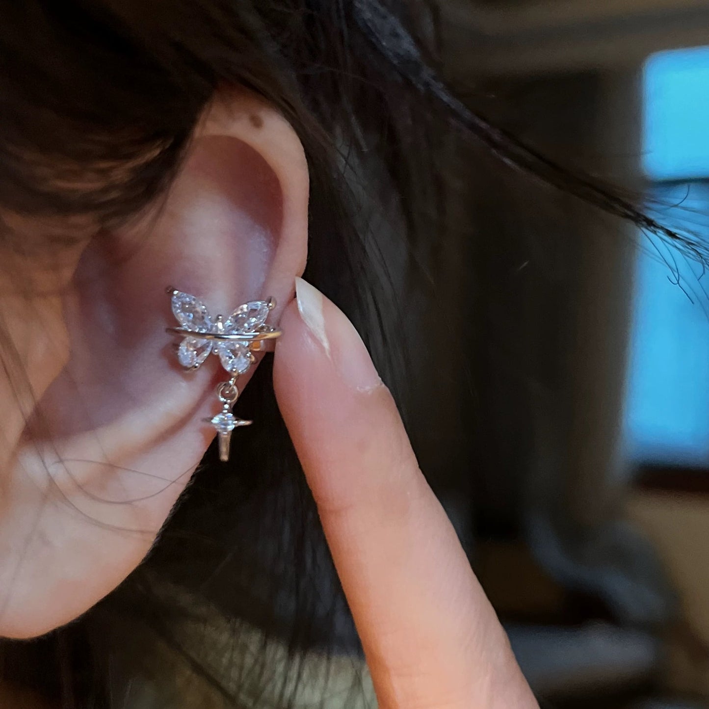 Whisperwing Cuff Conch Earrings