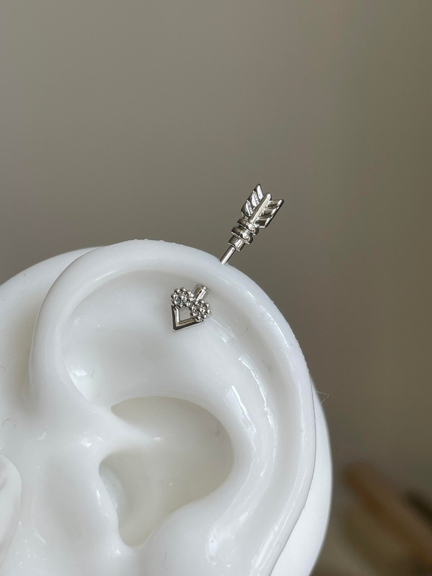 Striking Arrow Vertical Helix Earrings