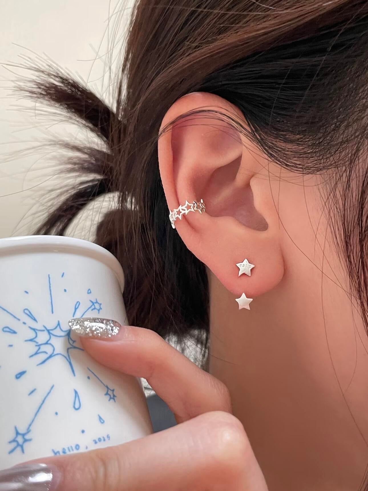 Double Star Earrings