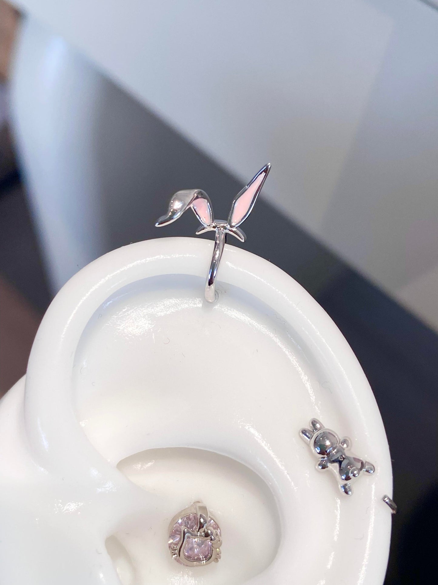 Bunny Ears Cuff Helix Earrings