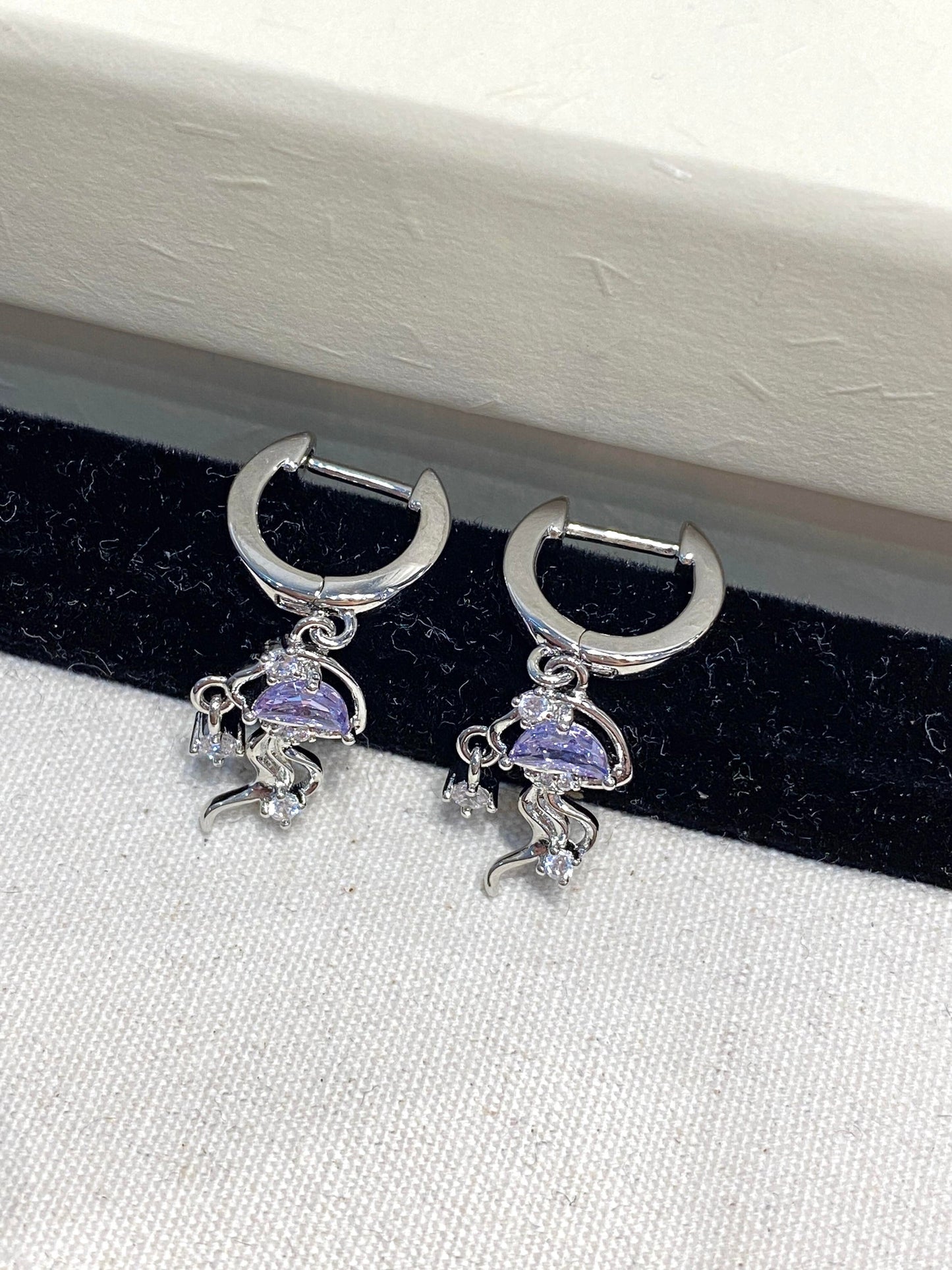 Lunar Jellyfish Helix Earrings