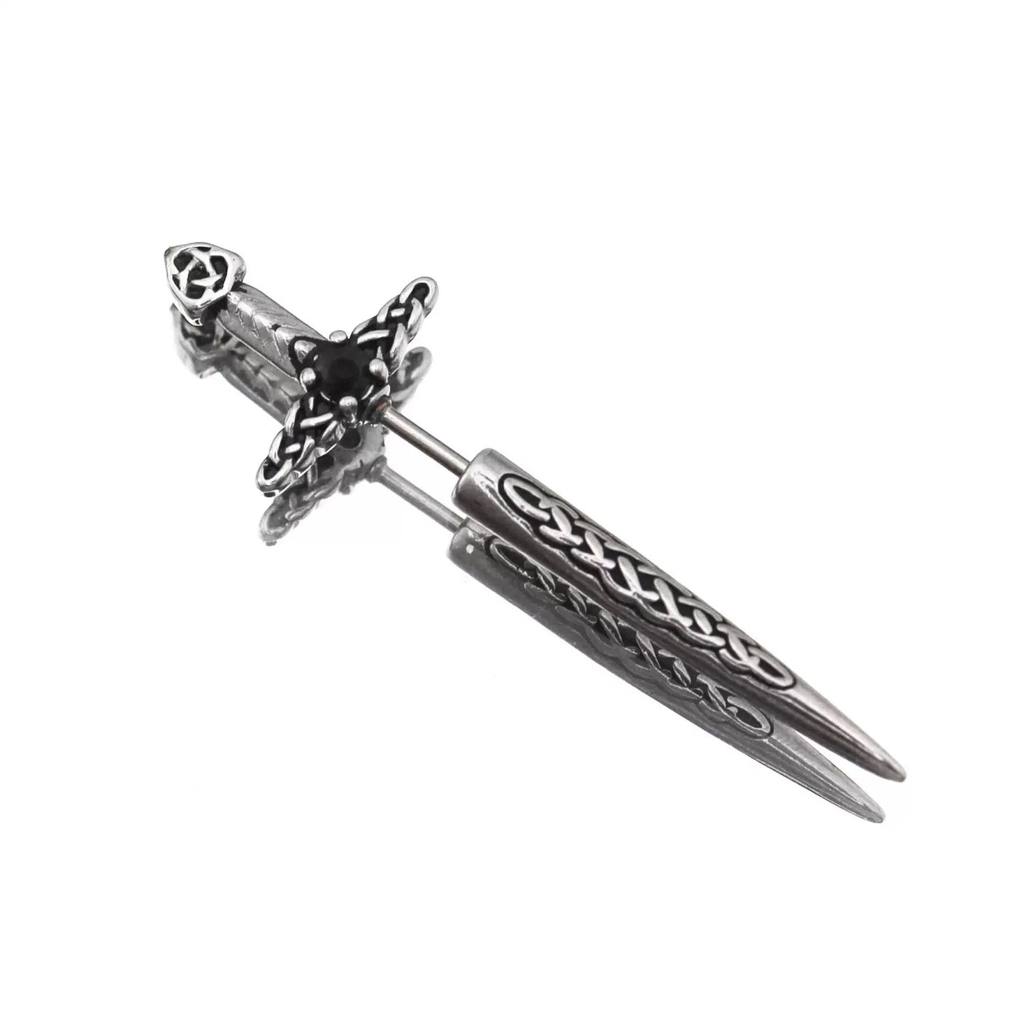 Excalibur Vertical Helix Earrings