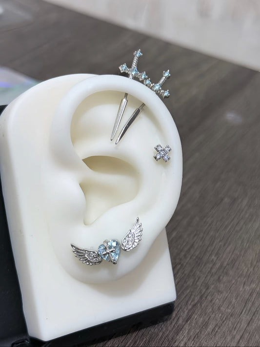 Blue Sanctum Earring Stack