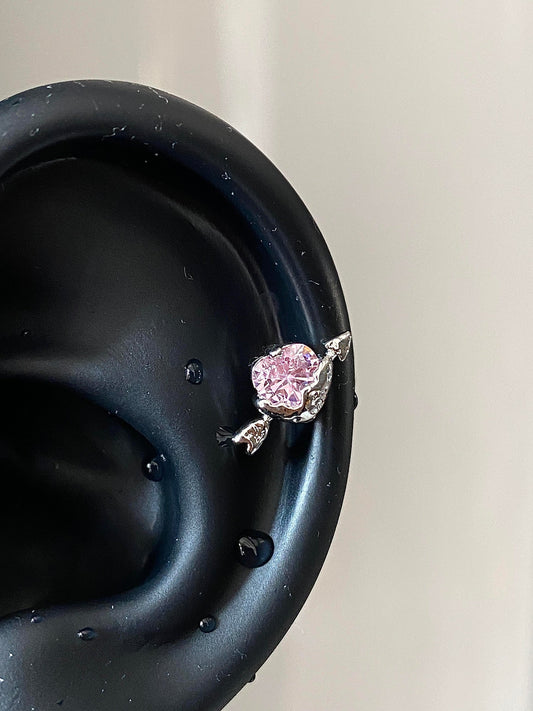 Bow Pierce Helix Earrings