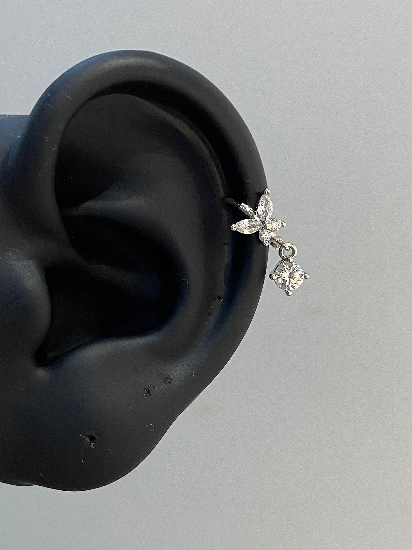 Crystal Flutter Helix Earrings