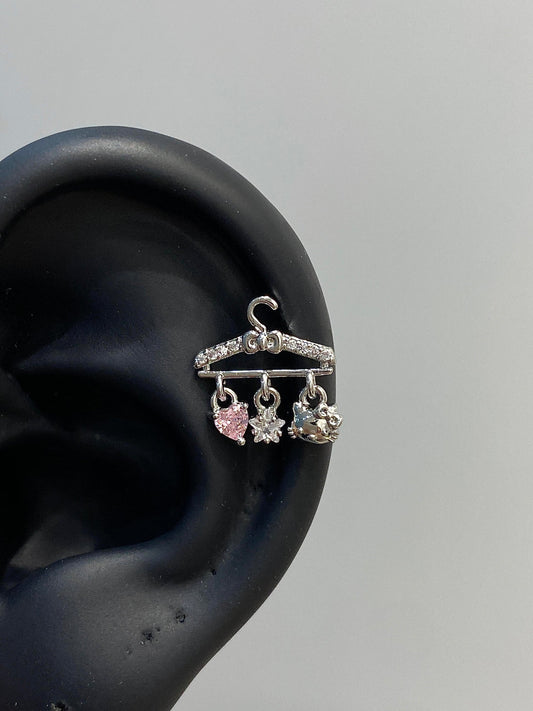 Hanging Charms Helix Earrings
