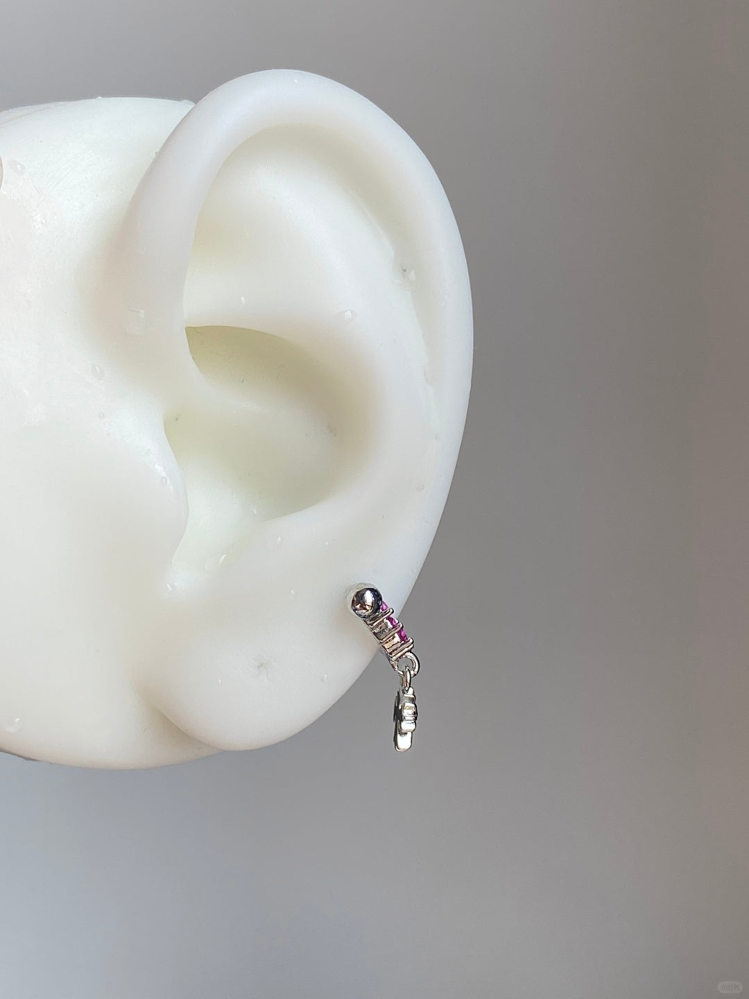 Violet Crimson Helix Earrings