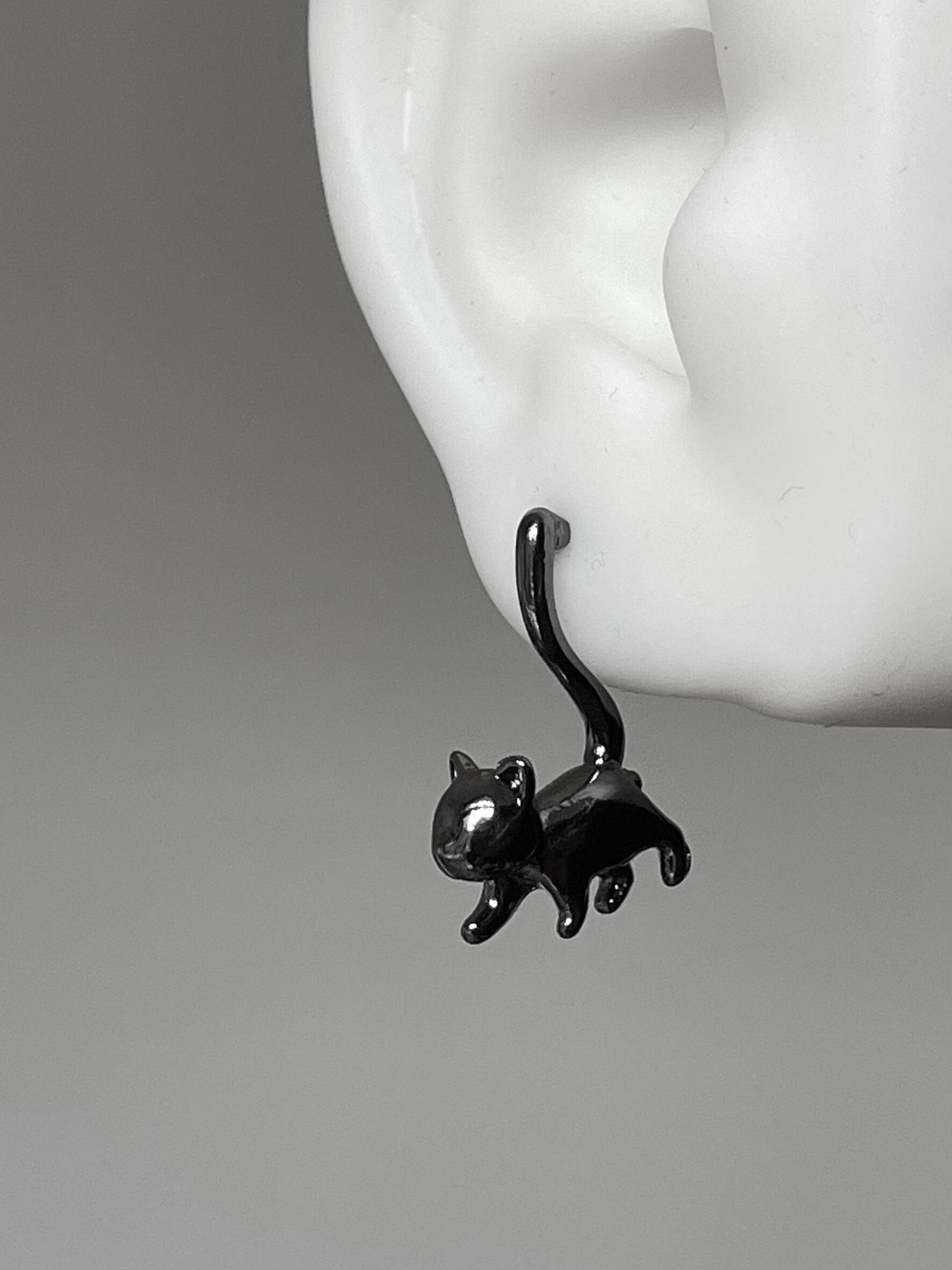 Hanging Kitten Earrings