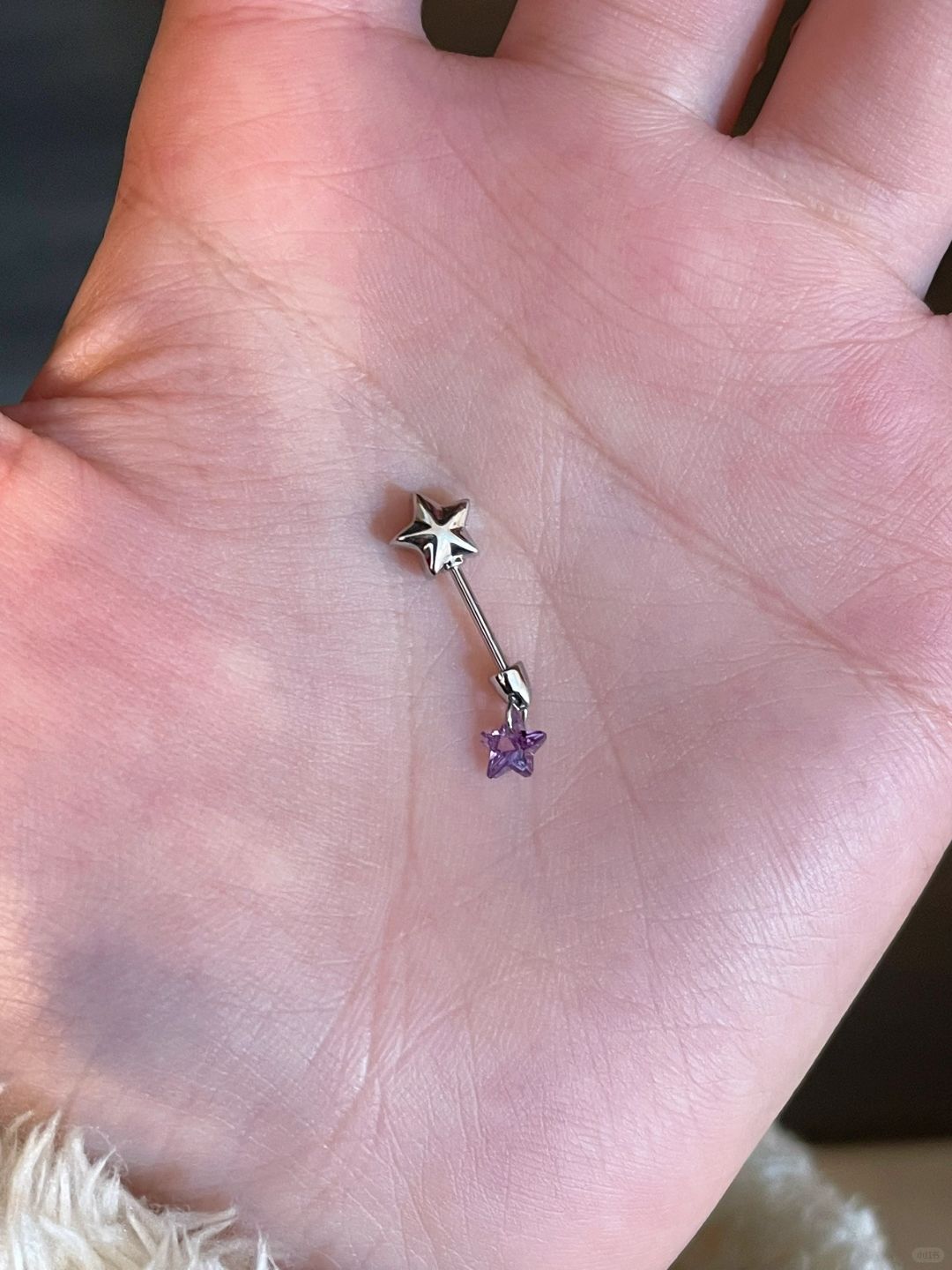 Star Wand Vertical Helix Earrings