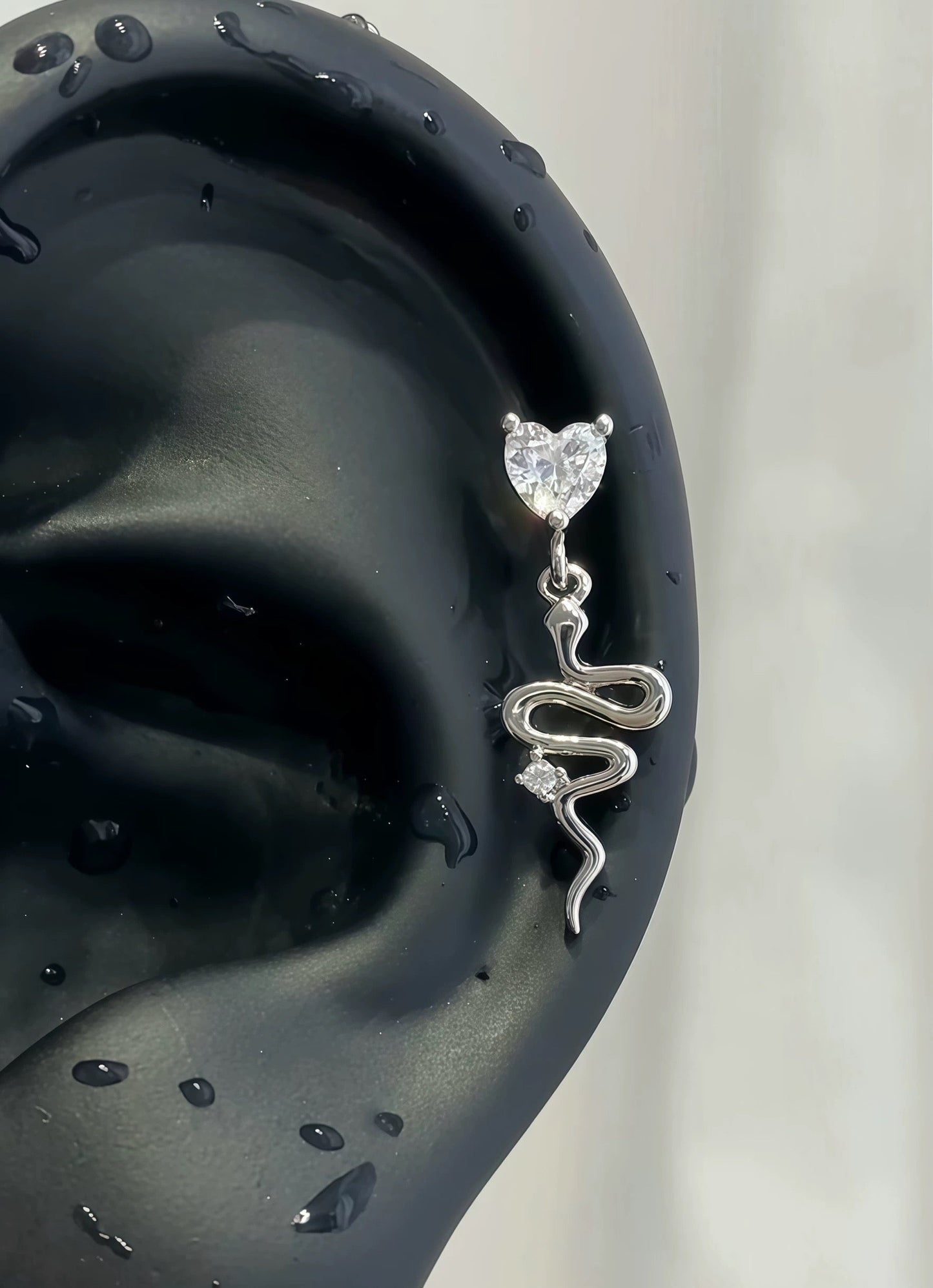 Viper Heart Helix Earrings