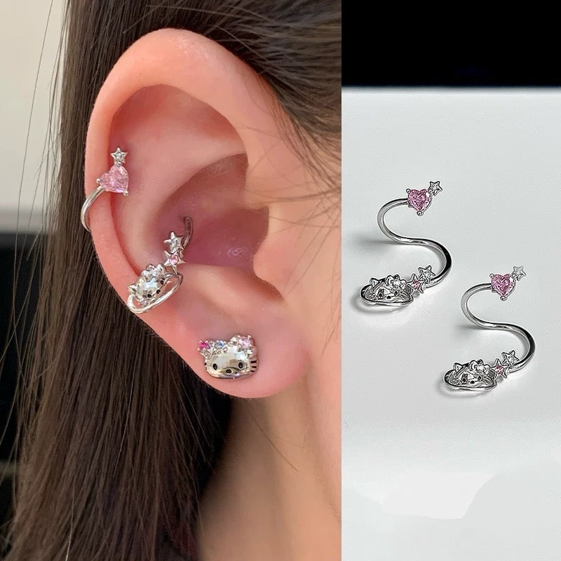 Kitty Star Conch Earrings