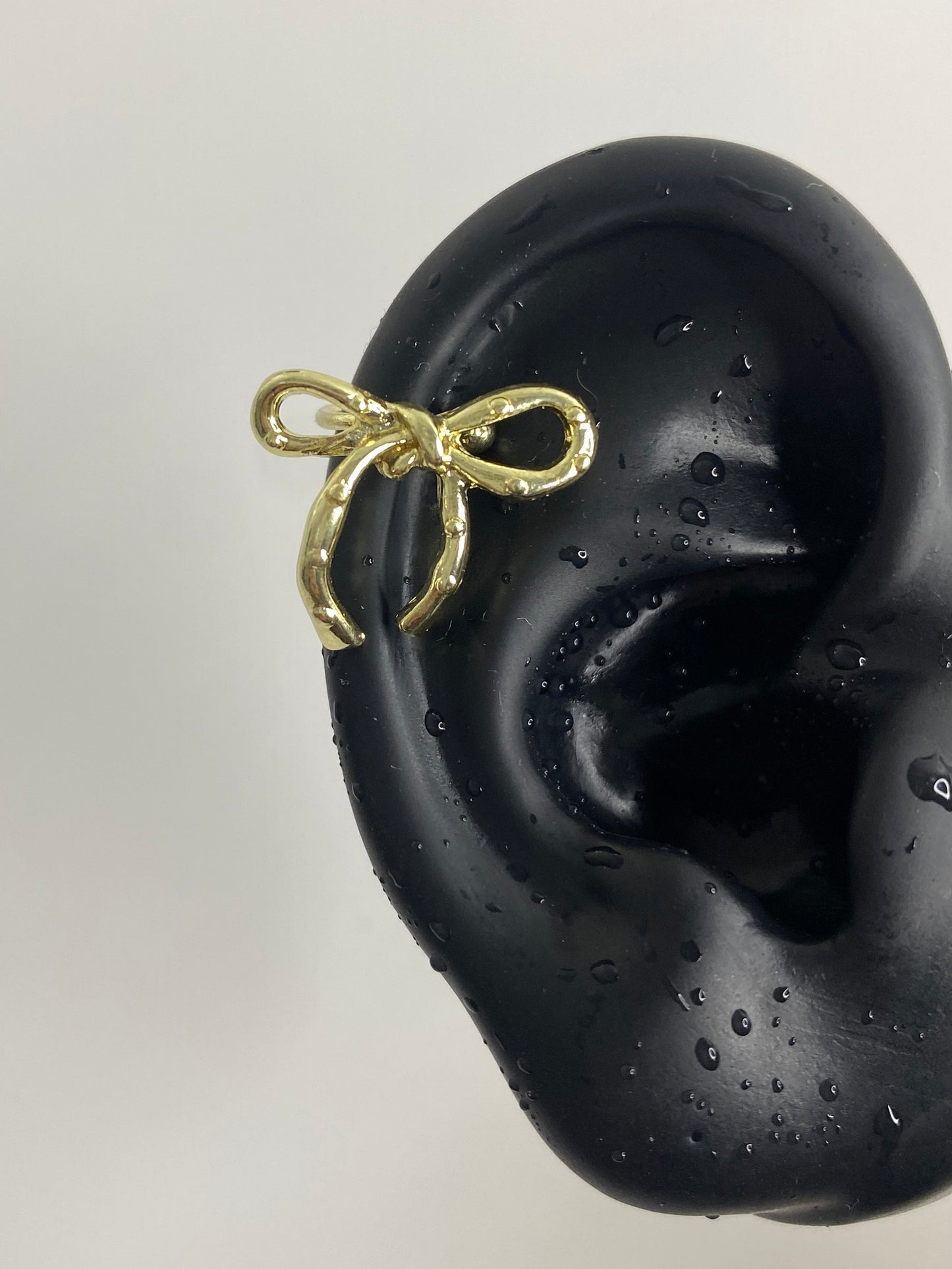 Fleur Knot Gold Helix Earrings