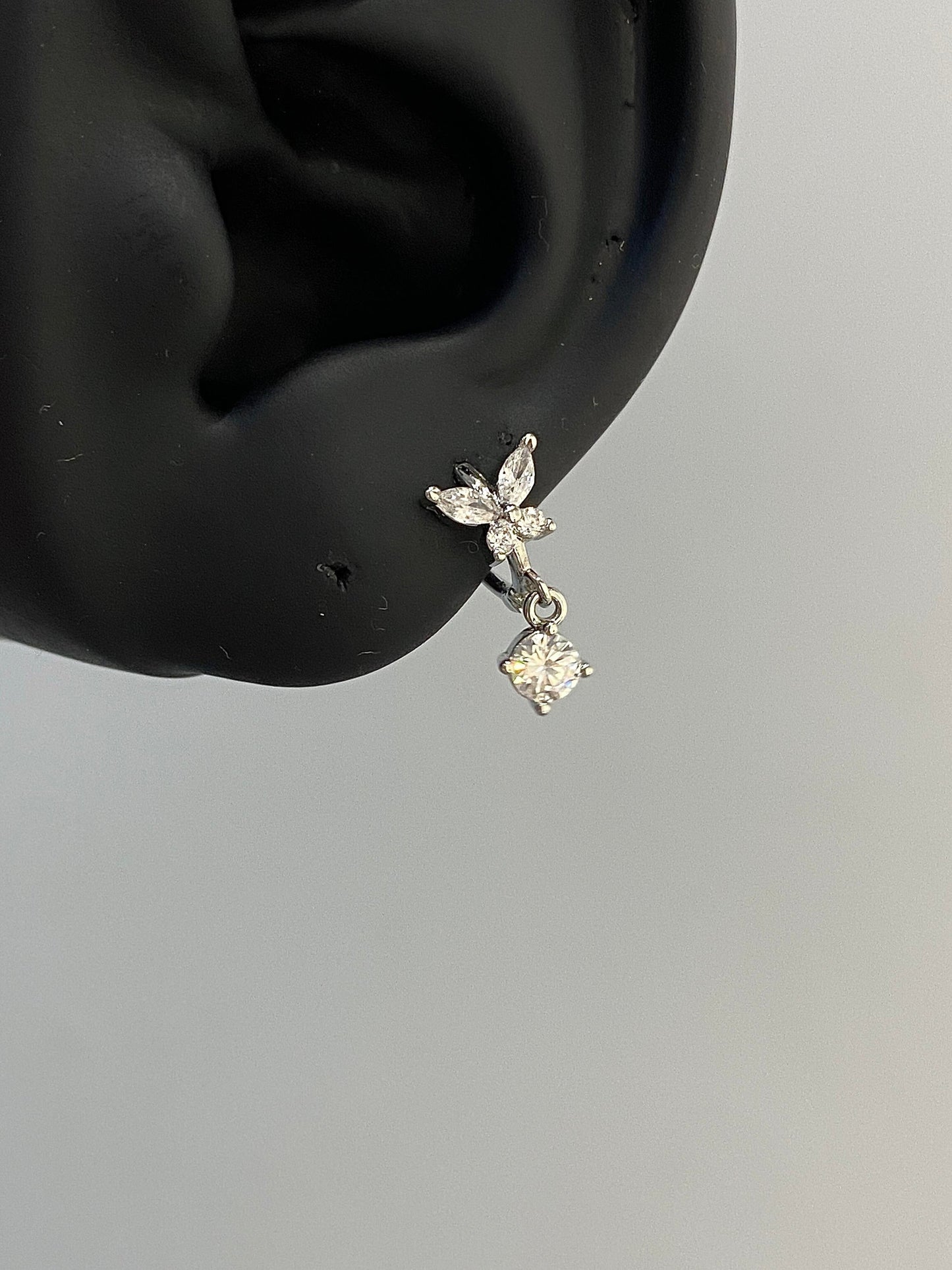 Crystal Flutter Helix Earrings