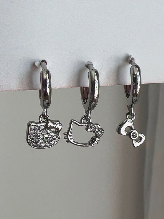 Halo Kitty Earrings