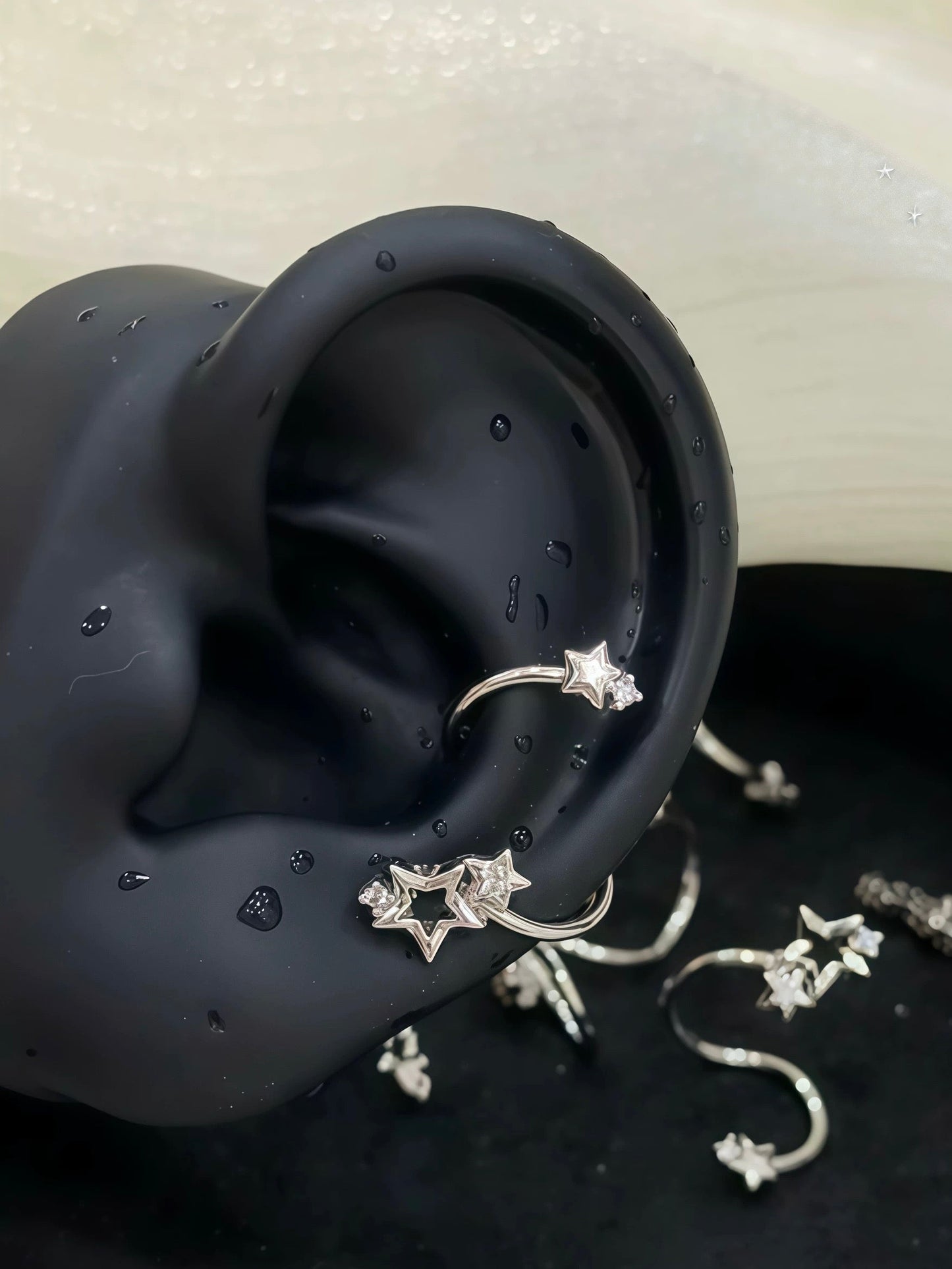 Swirling Star Conch Earrings