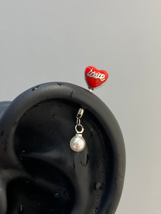 Luv Drop Vertical Helix Earrings