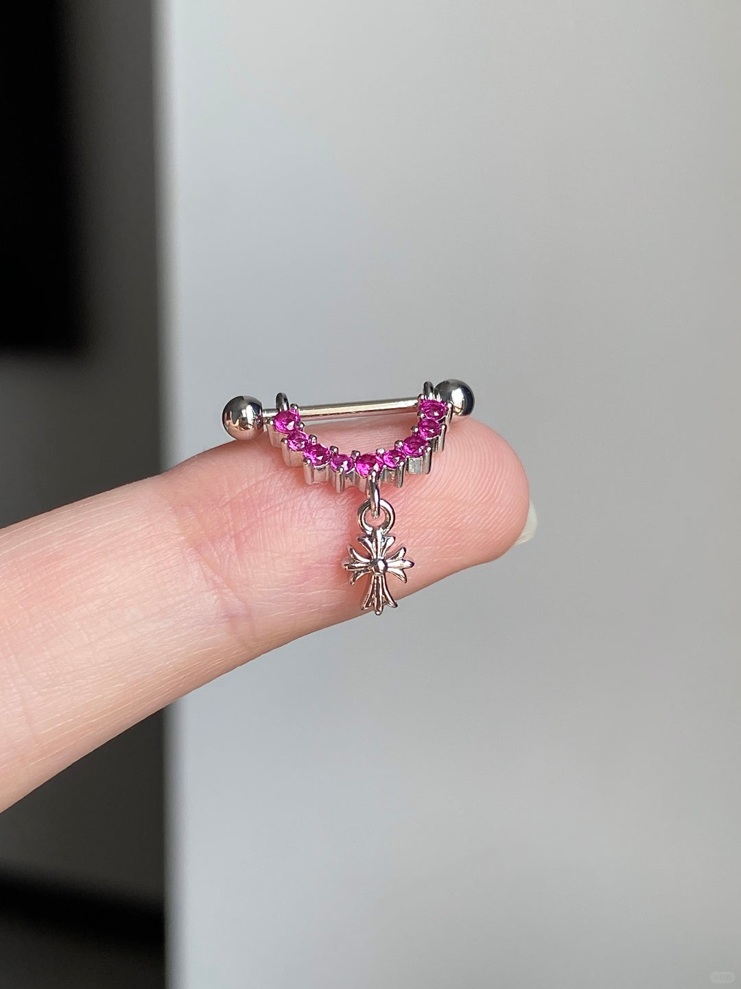 Violet Crimson Helix Earrings