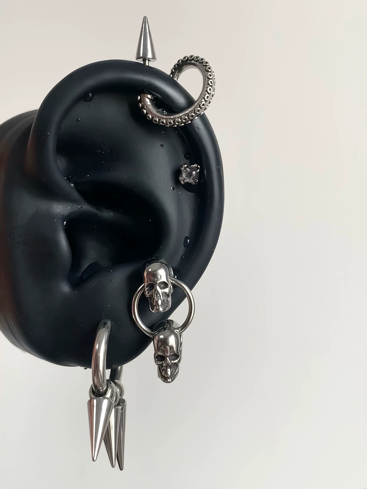 Octocoil Vertical Helix Earrings