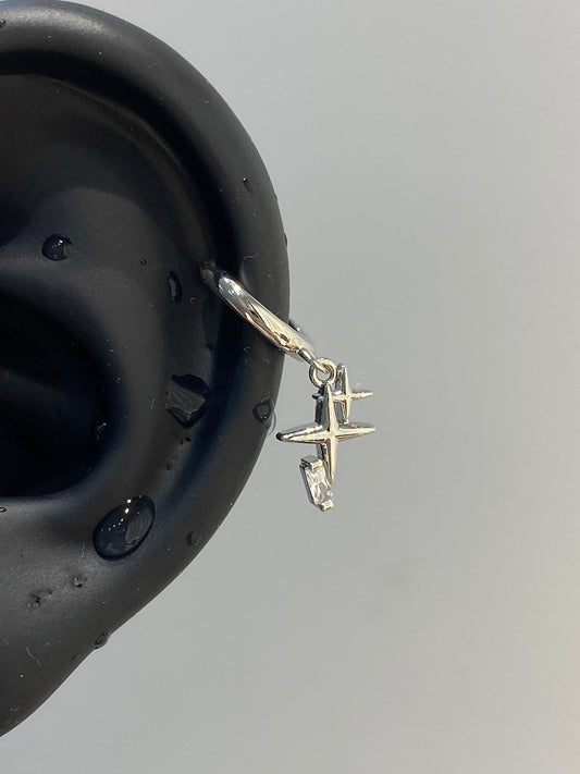 Hanging Stars Helix Earrings