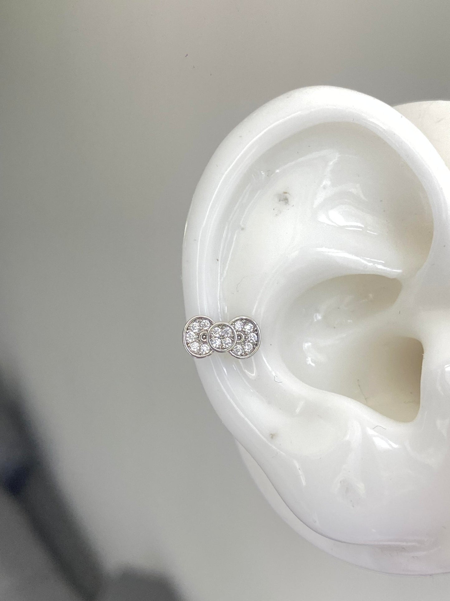 Kitty Bow Helix Earrings