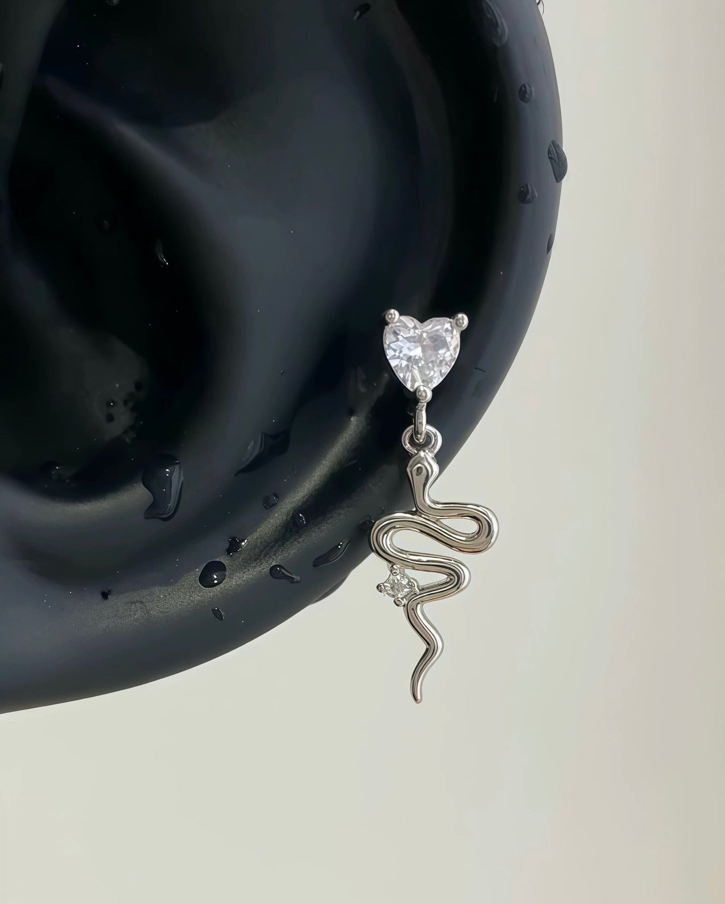 Viper Heart Helix Earrings