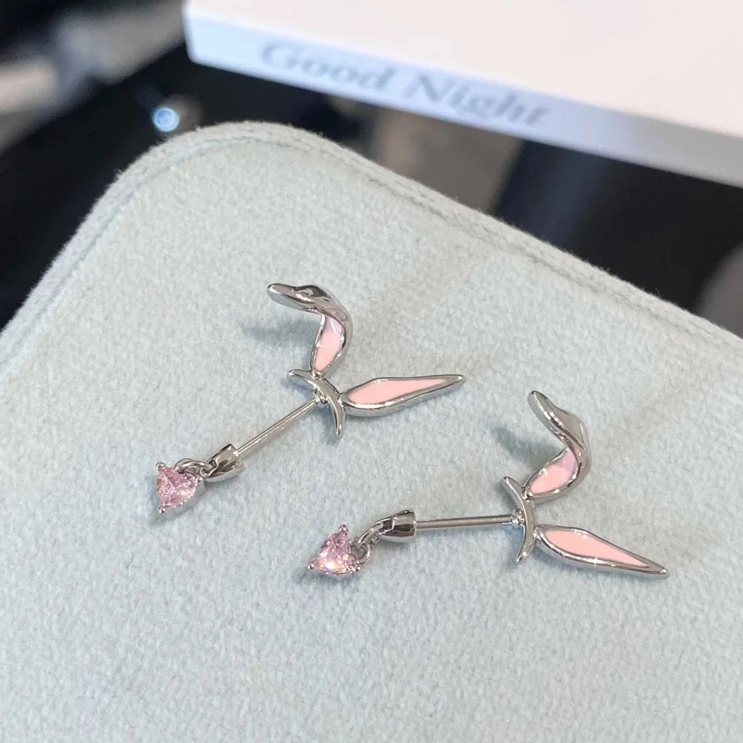 Bunny Ears Vertical Helix Earrings