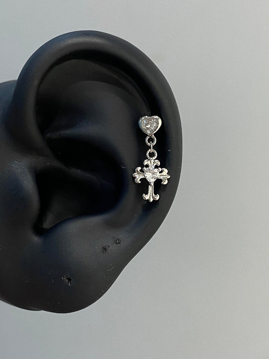 Divine Drop Helix Earrings