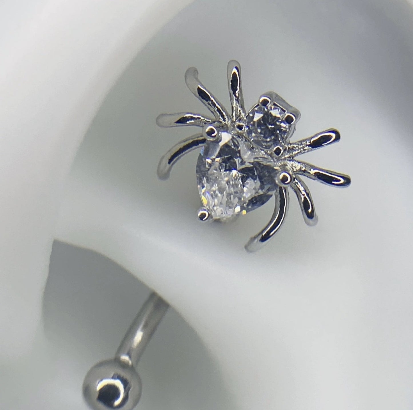 Spider Heart Rook / Daith Earrings