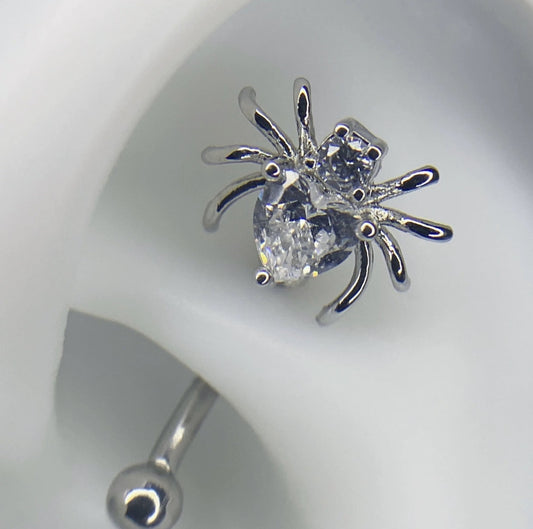 Spider Heart Rook / Daith Earrings