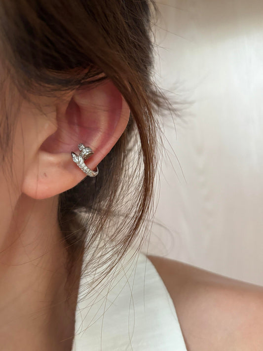 Twilight Clasp Cuff Conch Earrings