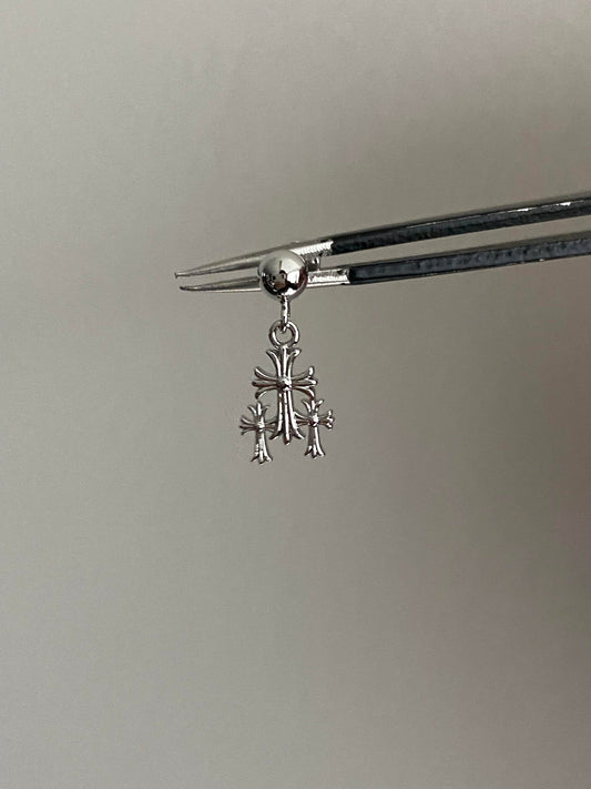 Triple Cross Helix Earrings