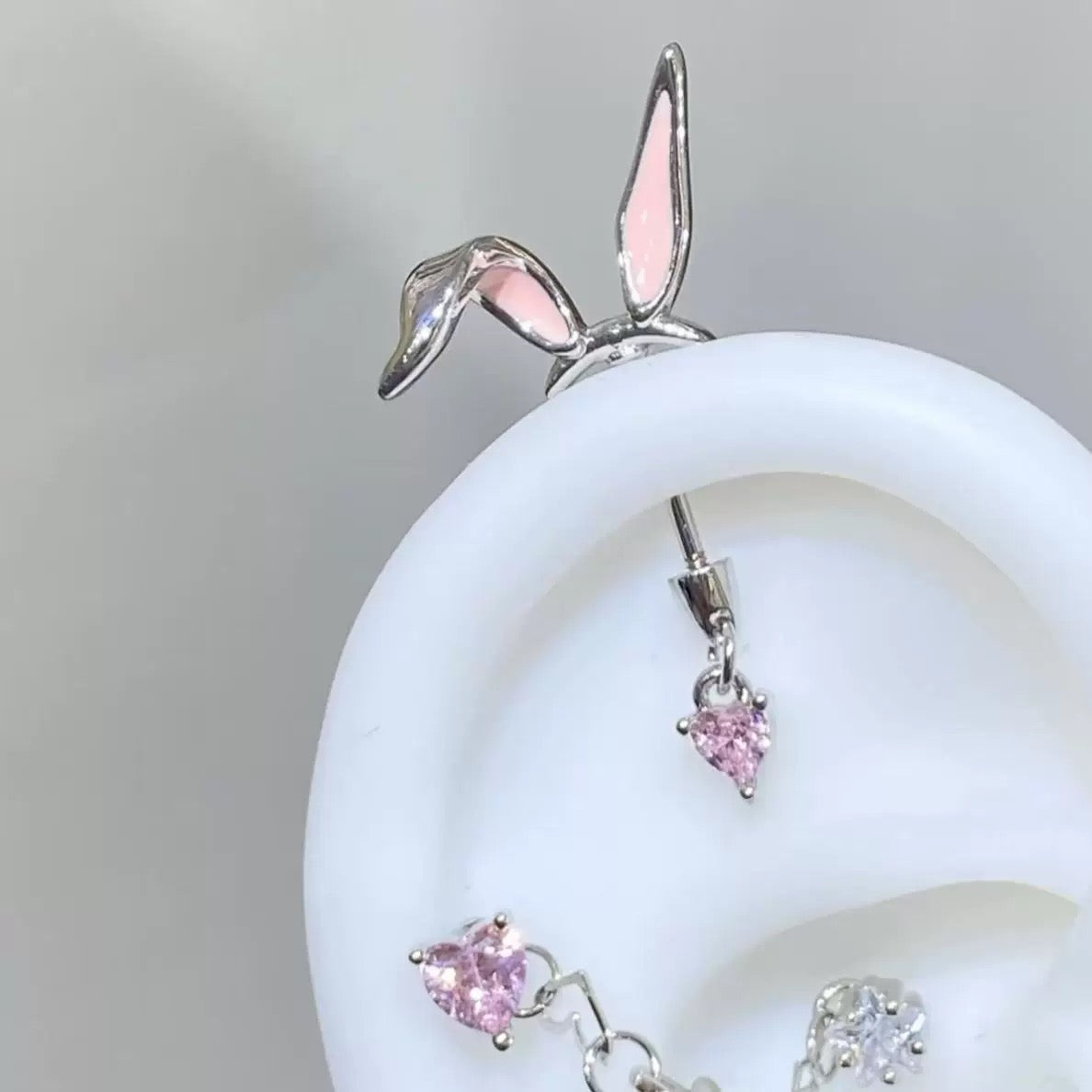 Bunny Ears Vertical Helix Earrings