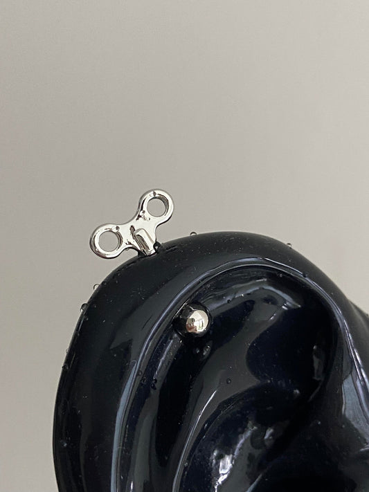 Cog Spinner Vertical Helix Earrings