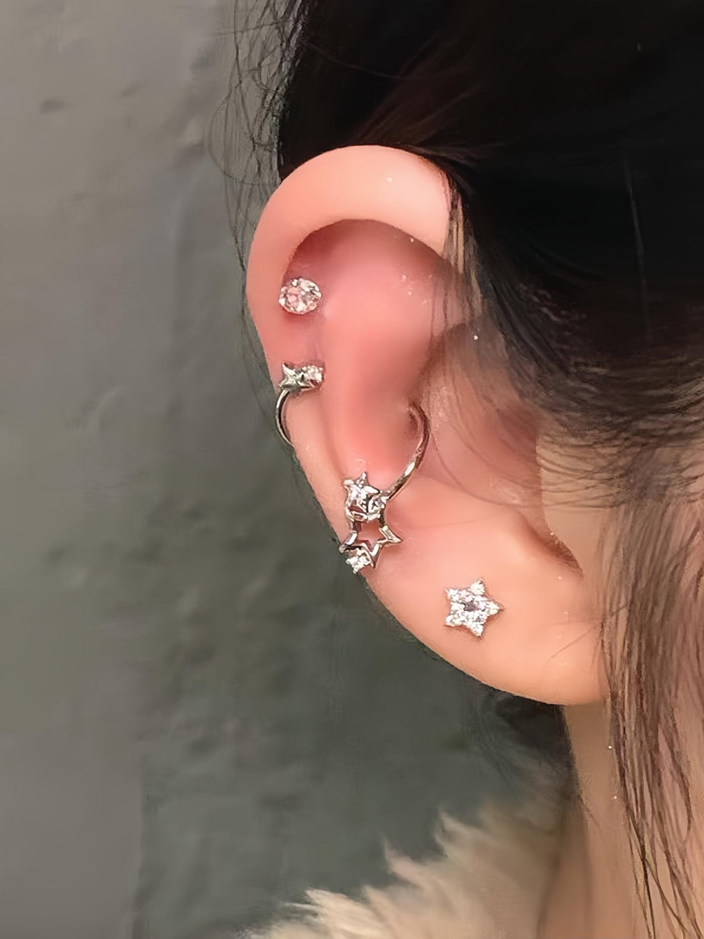 Swirling Star Conch Earrings