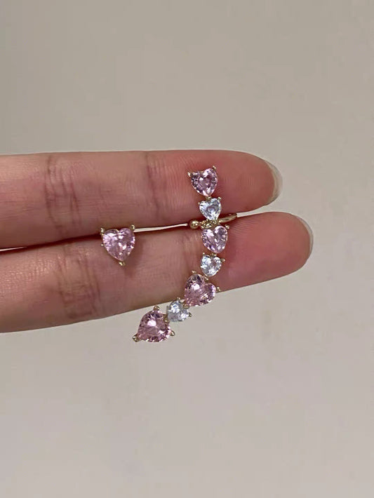 Heartline Cuff Earrings