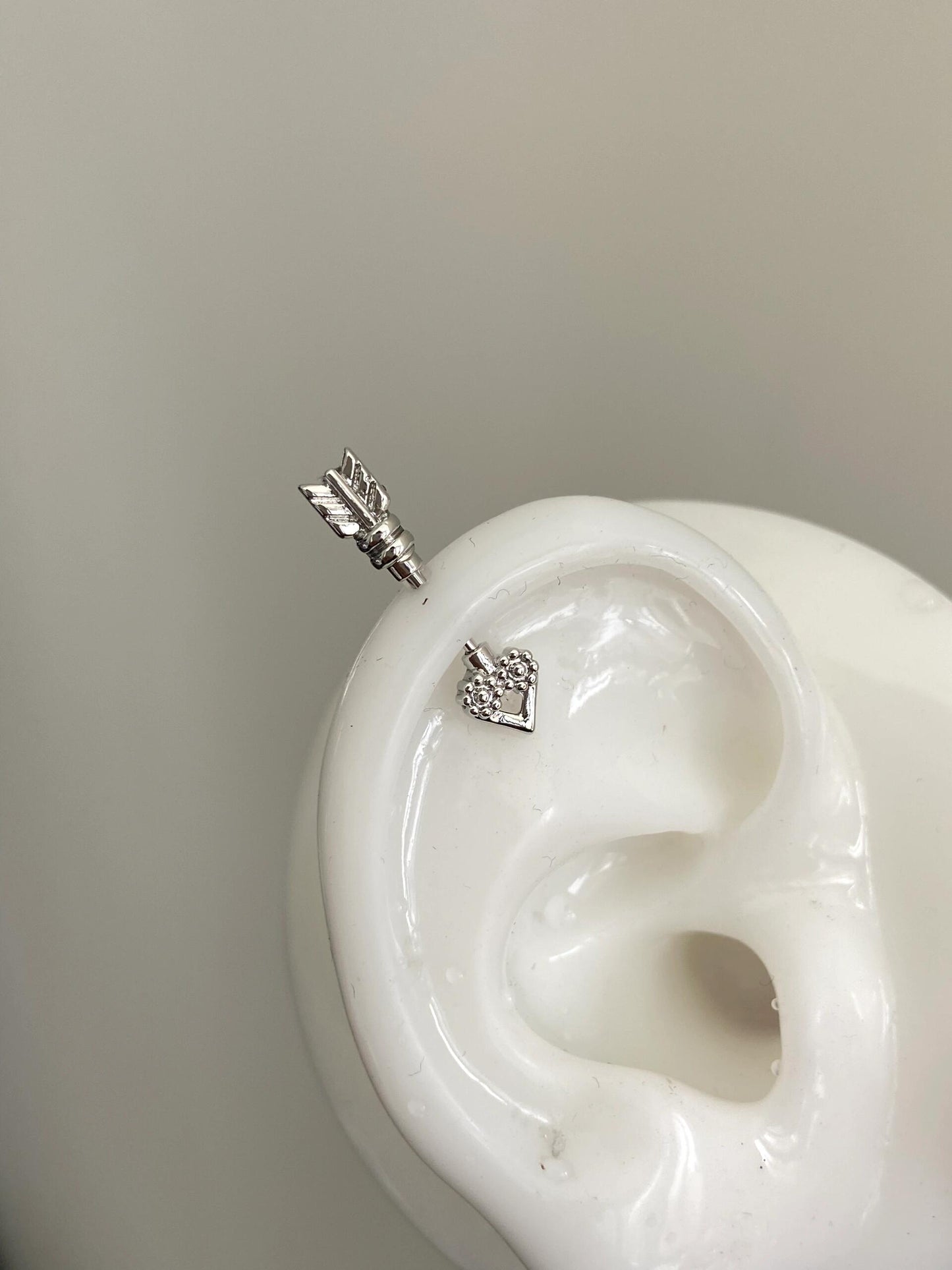 Striking Arrow Vertical Helix Earrings