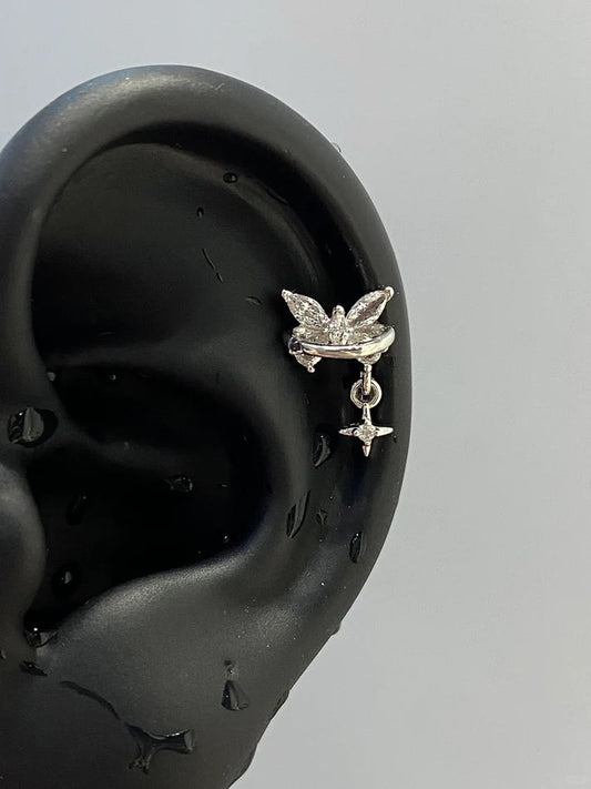 Flora Butterfly Helix Earrings