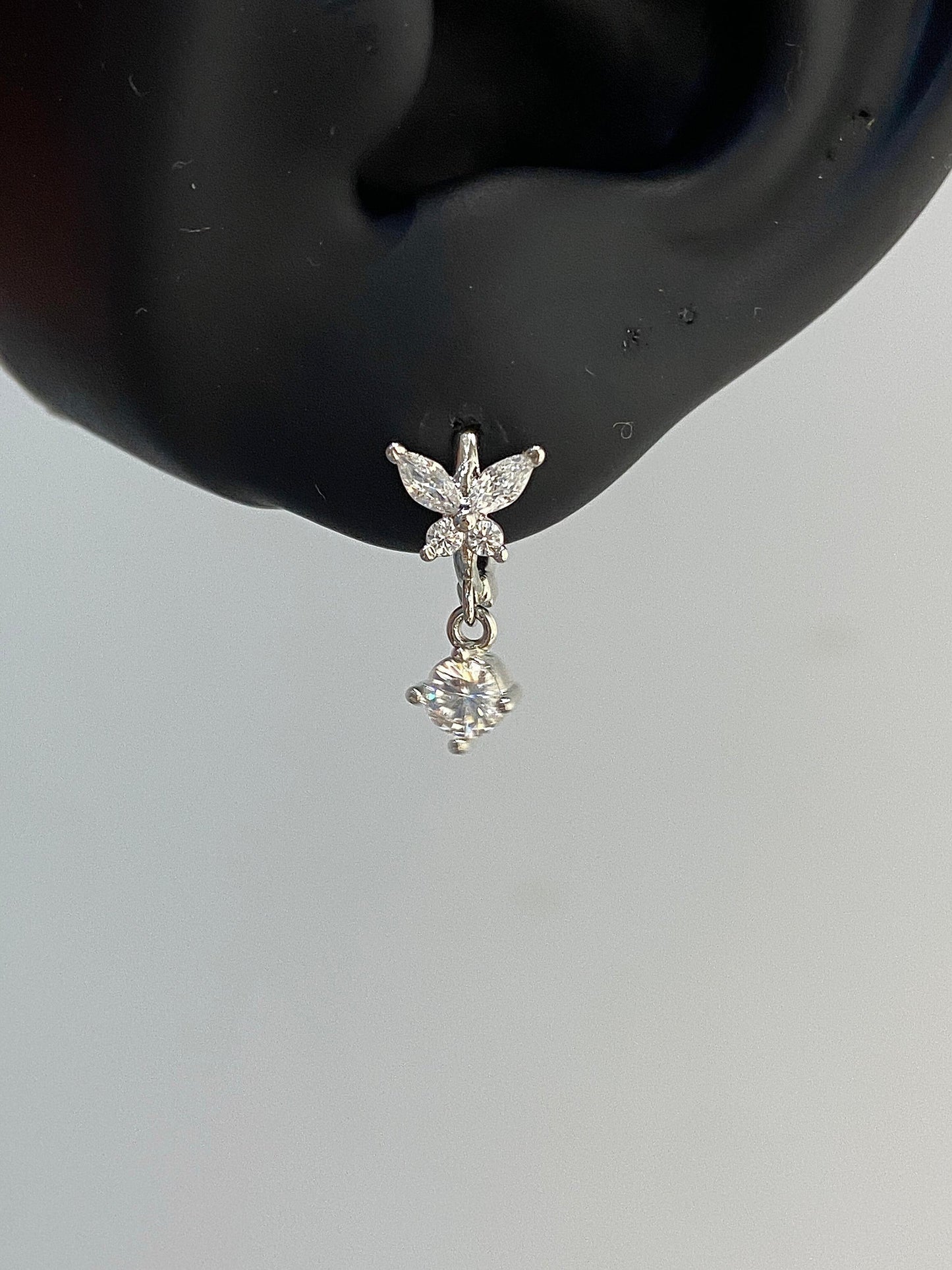 Crystal Flutter Helix Earrings